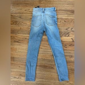 Zara skinny blue jeans! lightly worn, size 24